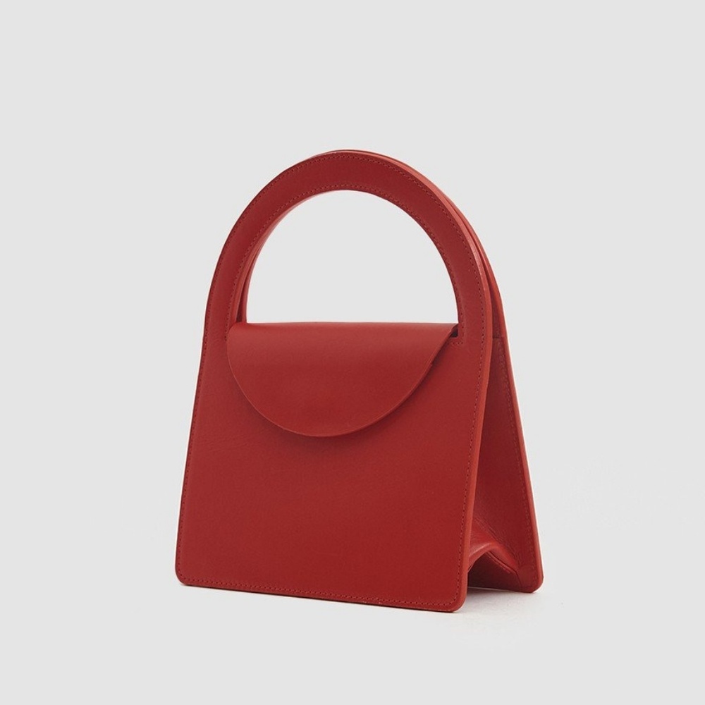 Building Block - Lady Leather Purse in Red